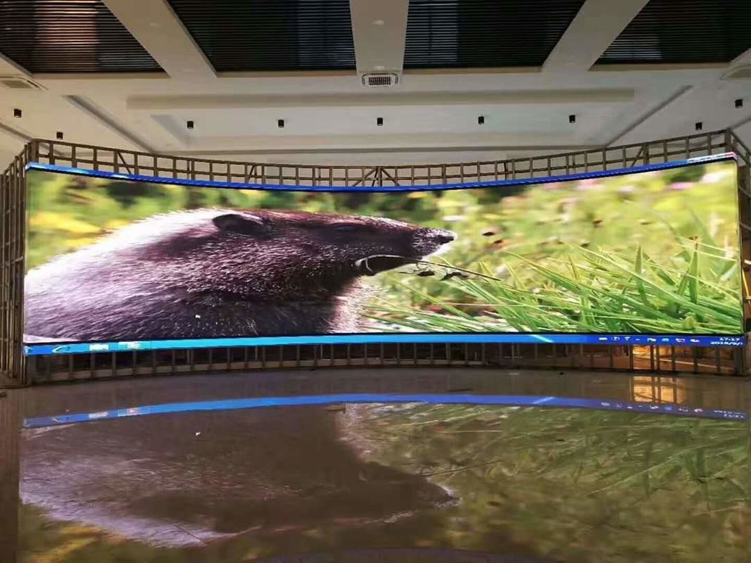 256*128mm Indoor Full Color LED Display Screen Estructura de rendimiento de seguridad