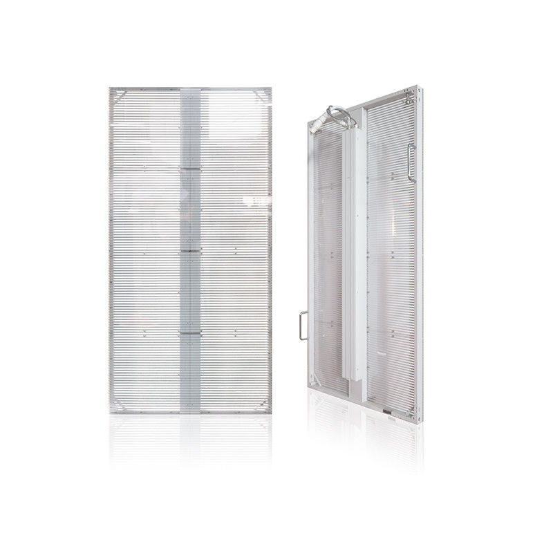 Peso ligero Transparente Led Video Pared malla cartelera de vidrio pantalla impermeable transparente led pared de video