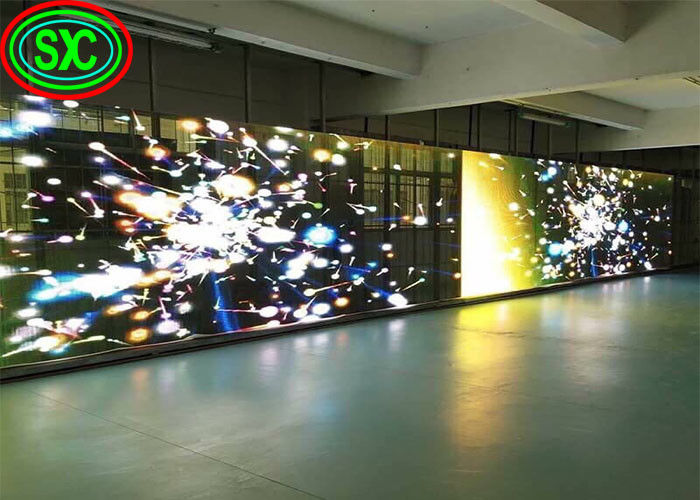 Full Color HD Flexible 4000 cd/m2 Panel LED transparente pantalla LED transparente