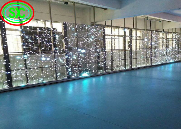 Panel de publicidad Epistar Chip Transparente LED Cortina pantalla transparente pantalla LED transparente pantalla de vidrio LED