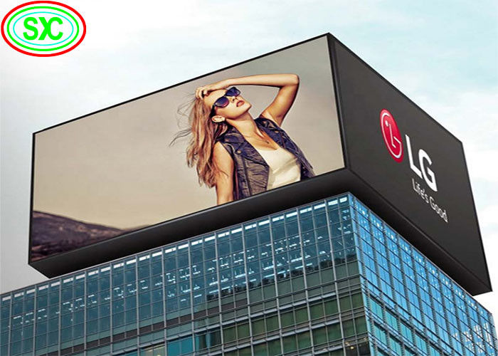 P10 de color completo de la pantalla de LED de la publicidad de la pantalla de cartel con columna