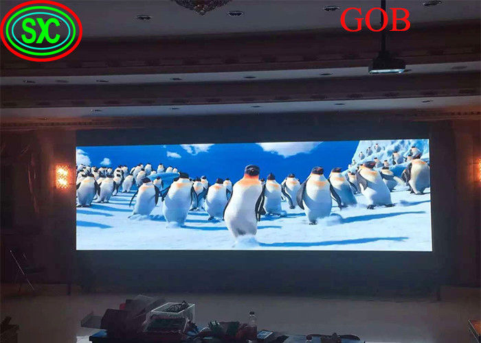 Pantalla LED fija de video wall con tecnología GOB COB LED con certificados CE ROHS FCC CB pantalla LED fija