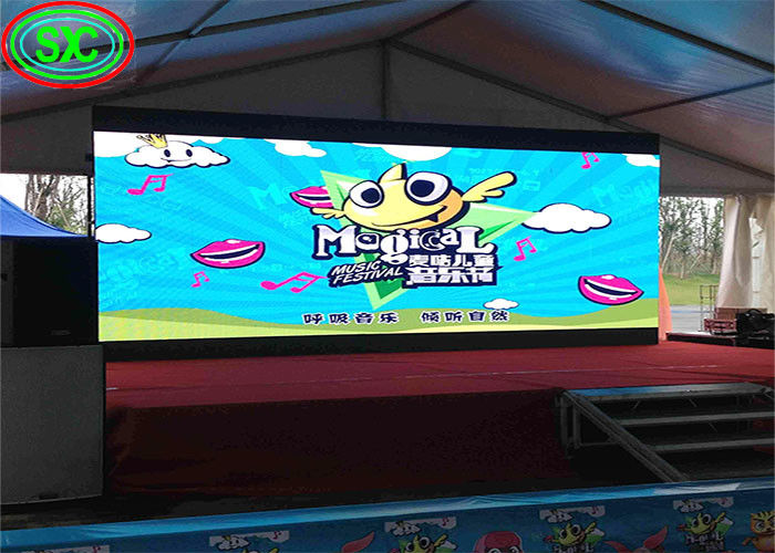 Pantalla de alquiler de LED / pantalla LED delgada y ligera, pantalla de festival de escenario grande personalizable