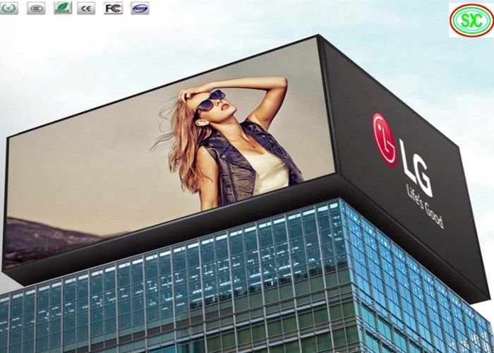 Edificio exterior impermeable P8 Full Color LED Video Wall para centros comerciales