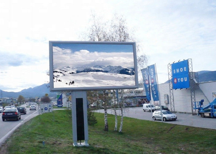 Panfletos publicitarios LED de color completo para exteriores IP65 P10 de carretera SMD3535
