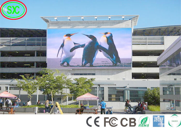 P6 exterior SMD2727 1R1G1B 7000cd/m2 Paneles LED a todo color para exhibición LED al aire libre