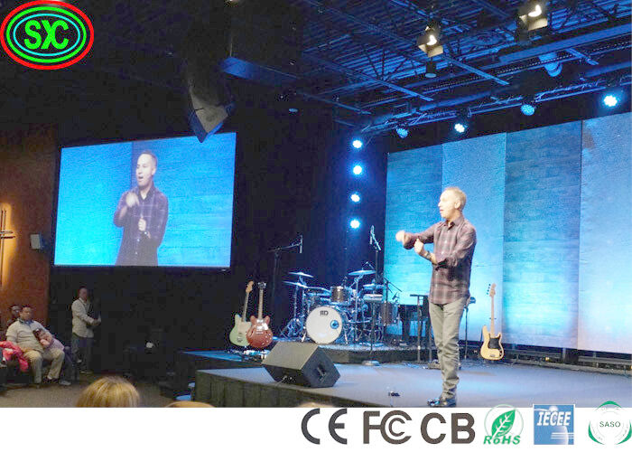 IP34 Concierto de escenario Tras escenario P3.9 Panel de vídeo LED Pared Ángulo de visión amplio pantalla de escenario LED
