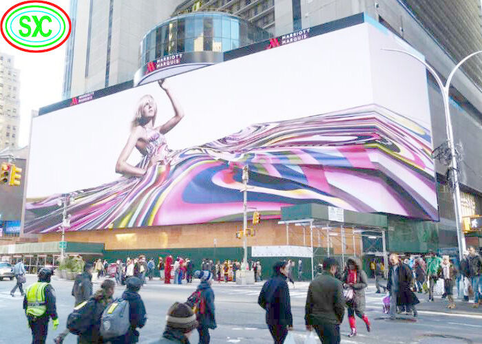 Display LED de alta luminosidad en forma de L P8 exterior de color completo para publicidad comercial 1/4 Scan en forma de L P8 exterior