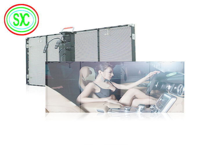 HD Full Color Video Publicidad Led Screen G3.91-7.82 Ventana interior de vidrio transparente con pantalla LED