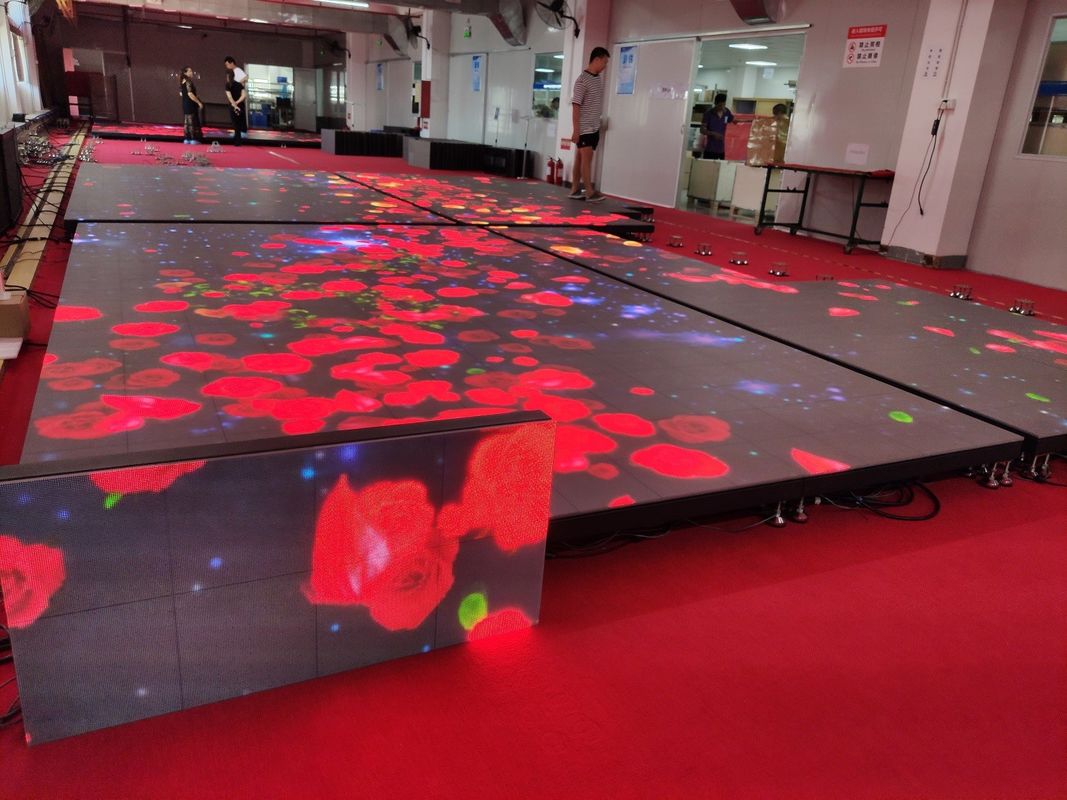 Color completo P4.81 Festa de discoteca en interiores Evento Panel portátil Entretenimiento Paneles de pista de baile LED