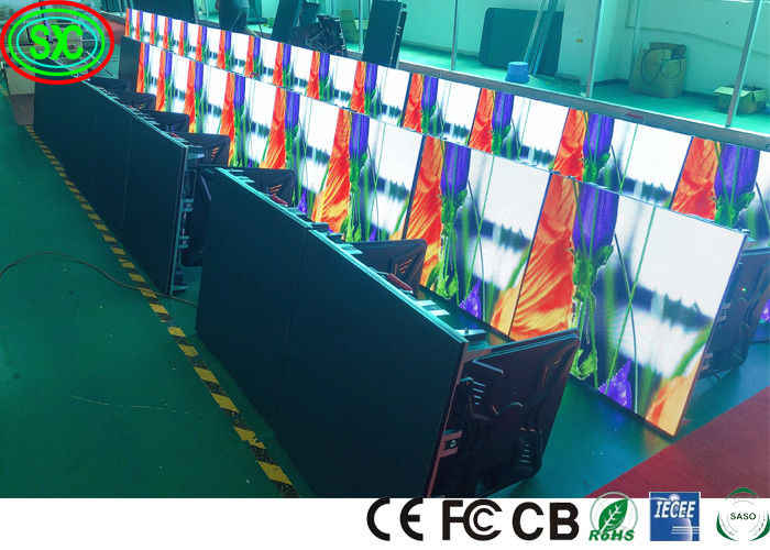 El alquiler a todo color interior de alta resolución P2.5 llevó la pantalla del fondo de etapa de la exhibición