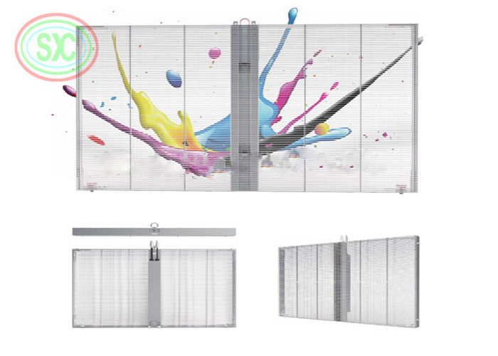 Pantalla LED transparente de aluminio para gabinete G7.82-7.82 para espectáculos
