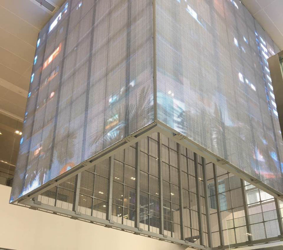 HD Full Color Video Publicidad Led Screen G3.91-7.82 Ventana interior de vidrio transparente con pantalla LED