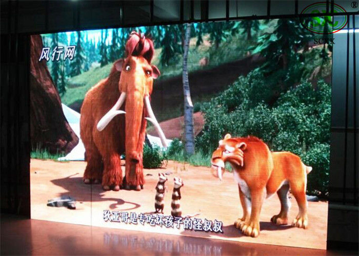 Exhibición viva de la publicidad del color LED interior con el sensor de temperatura, pantalla llevada de la TV