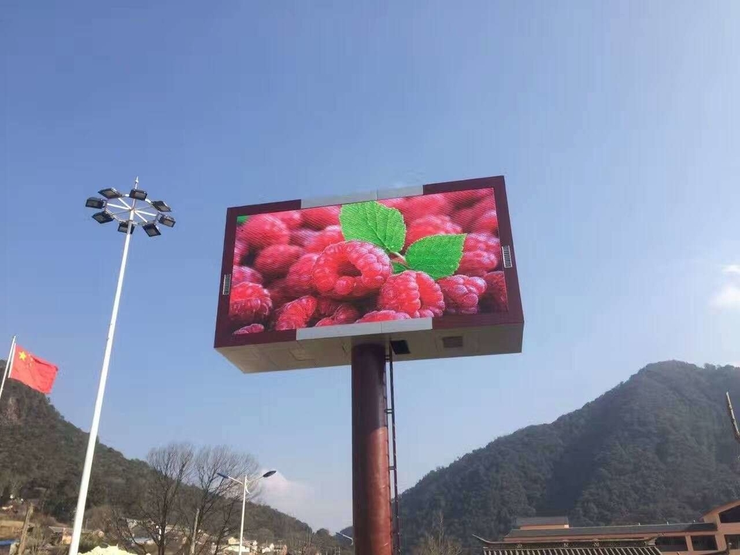 El gabinete impermeable al aire libre P10 del alambre del oro de Nationstar fijó la pared video de la instalación que hacía publicidad de la pantalla LED