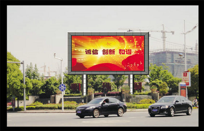 Tri brillo llevado al aire libre de las carteleras de Digitaces del color de la exhibición P10, ligero y de alta resolución y alto