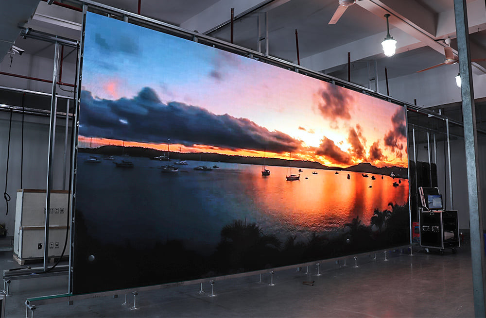 Pantalla LED a color para interiores, P4, panel de pared LED para video