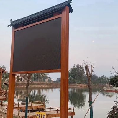 P10 gabinete fijo al aire libre de la prenda impermeable del hierro de la pantalla LED 960x960 a todo color