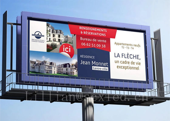 Buen precio Valla publicitaria LED con ángulo de visión de 120° / 60° y frecuencia de actualización de 3840 Hz para publicidad exterior impermeable en línea