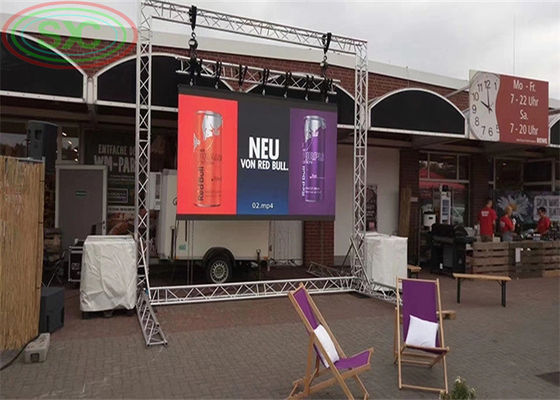 Buen precio La radio mando a distancia la pantalla LED al aire libre a todo color P4.81 para los acontecimientos exteriores en línea