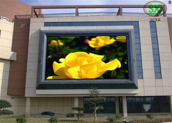 Buen precio Pantalla LED para exteriores a todo color IP65 HD P8 con gabinete de acero y aluminio, 3 años de garantía En línea