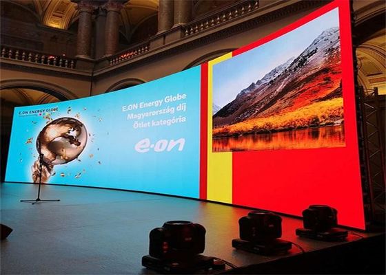 Buen precio P0.9375 pantalla video elegante inconsútil de la pared LED para los estudios de las tiendas en línea