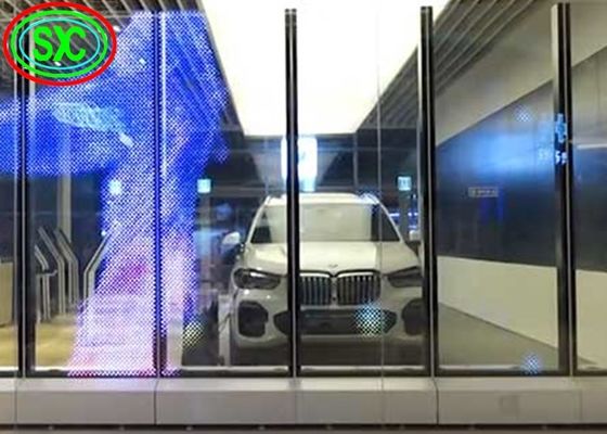 Tecnología de pantalla transparente LED SMD2121 y gabinete de aluminio para obtener resultados óptimos