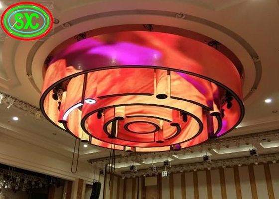 Buen precio P6 llevó la pantalla LED a todo color interior de la curva el destellar, sistema de 27777 Dots Per Square Meter Novar en línea