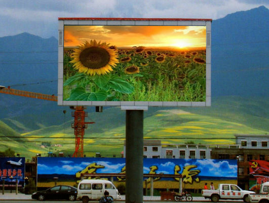 Buen precio Vallas publicitarias LED P10 IP65 / Vallas publicitarias digitales LED a todo color con 220V 60HZ	valla publicitaria digital LED en línea