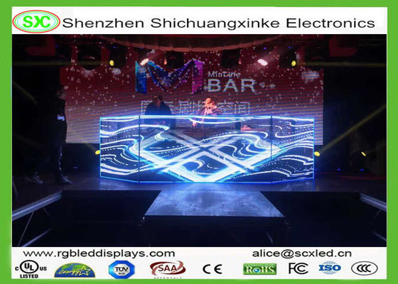 Buen precio Cortina interior adversiting forstadium a todo color/la estación de p4.81led screen250*250mm en línea