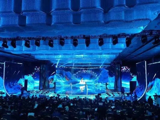 De alquiler interiores de alta resolución llevada exhiben la pared video de la publicidad de 3.91m m