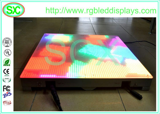 Buen precio Interactivo sensible atractivo Acrílico LED Disco Panel de la pista de baile RGB Cambio de color en línea