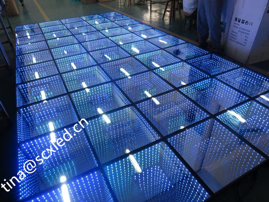 Buen precio Panel de piso de baile LED portátil de color completo para interiores 4.81mm Pixel 500x500mm Gabinete en línea