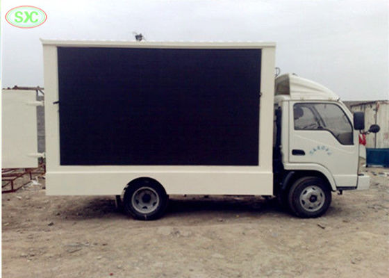 Buen precio p4.81 al aire libre que hacía publicidad del camión digital móvil llevó la exhibición con la tarjeta de control de Linsn en línea
