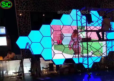 Pantalla video de la pantalla LED de la cortina de la forma P3.9 para hacer publicidad, de alta resolución
