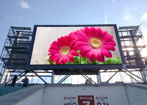 Buen precio P6 Exterior impermeable a agua pantalla LED a todo color 6 mm Pitch de píxeles 5000cd/m2 Brillo en línea