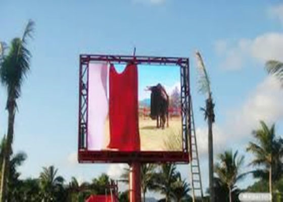 Buen precio Color completo al aire libre 5000 cd / m2 Brillo 960 * 960mm Cabinet Tamaño P8 LED Cartel publicitario en línea