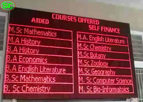 El solo color rojo impermeable P10 llevó la pantalla de visualización de la publicidad, pantalla llevada de la TV
