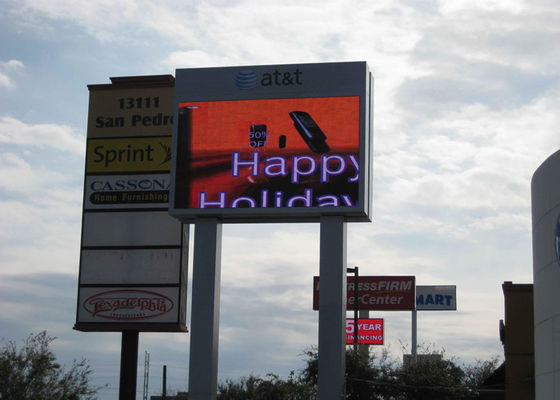Buen precio 10 mm Pitch de píxeles Panfletos LED al aire libre de color completo Publicidad comercial pantalla LED en línea