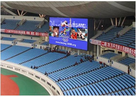 Calidad P10 pantalla LED exterior para estadios IP65 impermeable 10 mm de píxeles alto brillo Fábrica