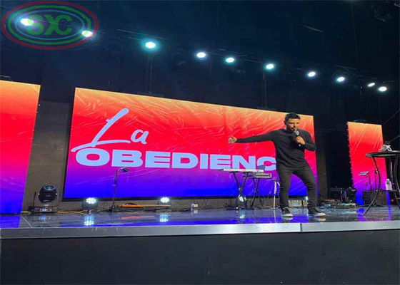 P3.91 fundición a presión Display LED de alquiler de aluminio de peso ligero Distancia de visualización 3-50 m