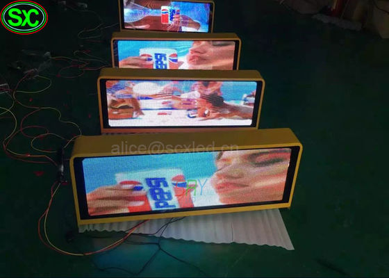Buen precio El tejado a todo color del taxi del coche de P5 RGB llevó el Super Clear Vision del control de la exhibición 3G de la muestra en línea