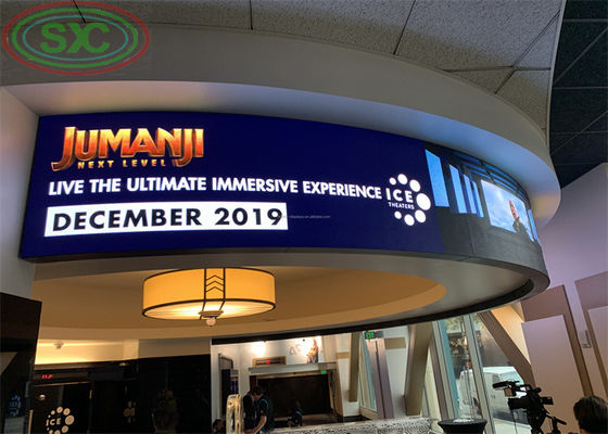 Pantallas de publicidad suaves de pantalla LED P2 de pared de video flexible giratoria en interiores