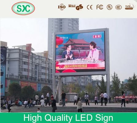 Display LED exterior con calidad IP65 con SMD2121 LEDs Control sin fisuras para publicidad