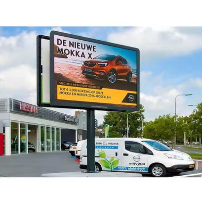 Cabinet de aluminio de fundición a presión LED de color completo ultra delgado para publicidad al aire libre