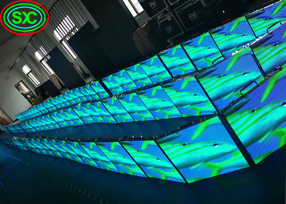 Buen precio pantalla de led escenario de fondo interior P3.91 fundición a presión de aluminio de alquiler LED pantalla de alquiler super delgado gabinete de alquiler interior panel de alquiler LED en línea