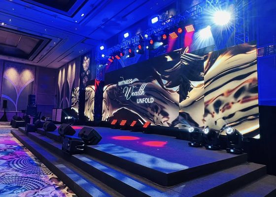 438 Watt/m2 Promedio de consumo Display LED de alquiler con gabinete de aluminio fundido a presión