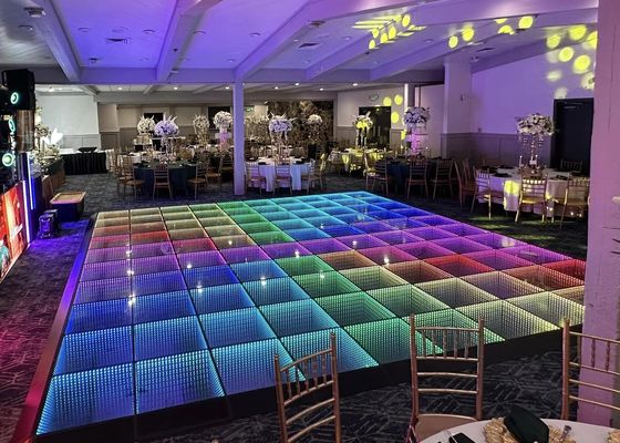 Buen precio IP65 P6 LED DJ escenario piso de baile de energía a prueba de agua gabinete LSN sistema en línea