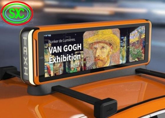 Buen precio Publicidad al aire libre 96 * 32 Cm Car Led Billboard con modo de control asíncrono en línea