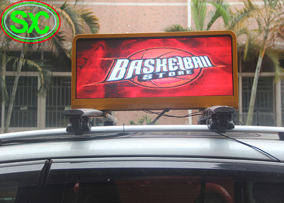 Buen precio La exhibición de la muestra del coche LED de P6 LED con el tejado teledirigido del taxi 4G llevó la exhibición en línea